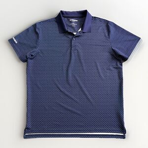 Bonobos Golf Standard Fit Performance Polo Shirt Men's Size Large Blue White